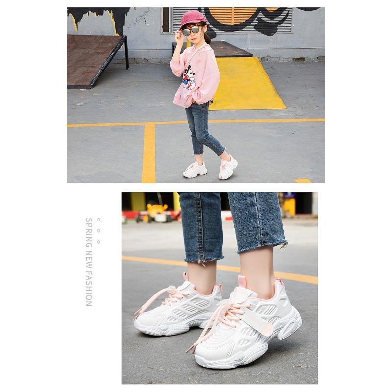 Весенне-летняя новая детская спортивная обувь с дышащей сетчатой поверхностью для девочек — фото 15