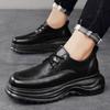 Pánské společenské boty Módní Krásné Čtvercová špička Silná podrážka Trendy Všestranné Pánské Populární Nízké britský styl Pracovní Kožené boty