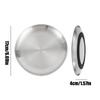 Stainless Steel Cat Bowls Non-Slip Shallow Feeding Dish Cat Food Dishes for Travel Apartment Home Kitchen Bedroom Dining Area