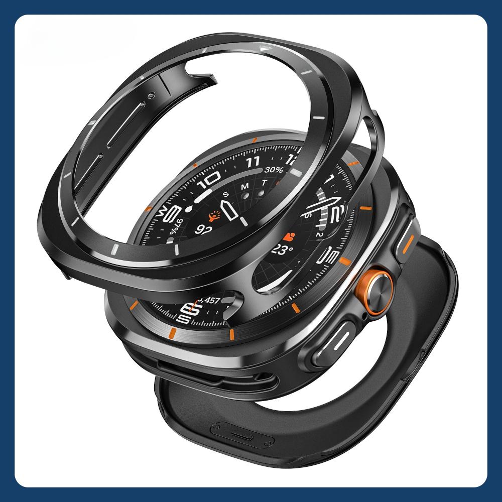 Metal Aluminium Alloy Case For Samsung Galaxy Watch Ultra 2025/2024 47mm Protective Hard Cover for Galaxy Watch 8 44mm 40mm No Glass