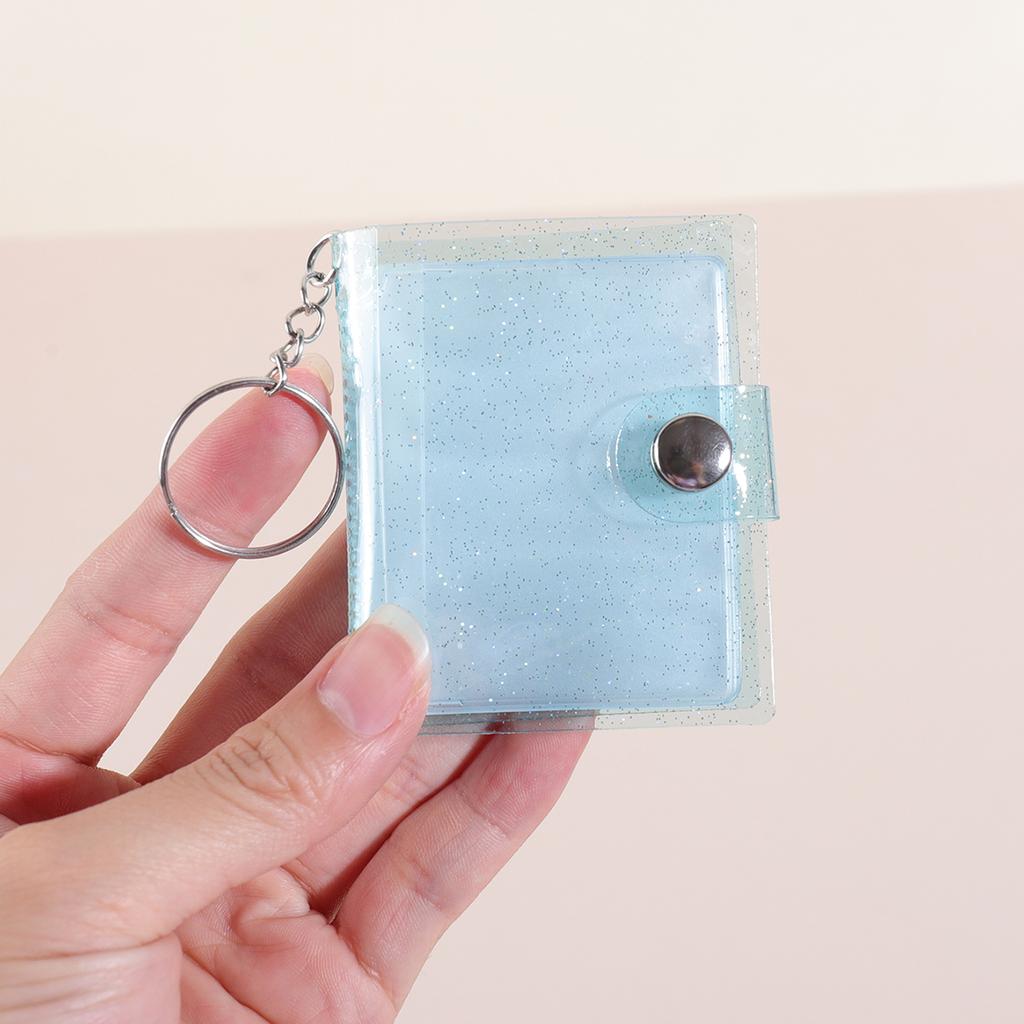1-2 inch mini photo album binder, keychain style, pocket photo album binder, portable photo card holder, a gift for friends