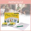 Play Nine English Version Card Game Engaging Family Gathering Golf Style Fun