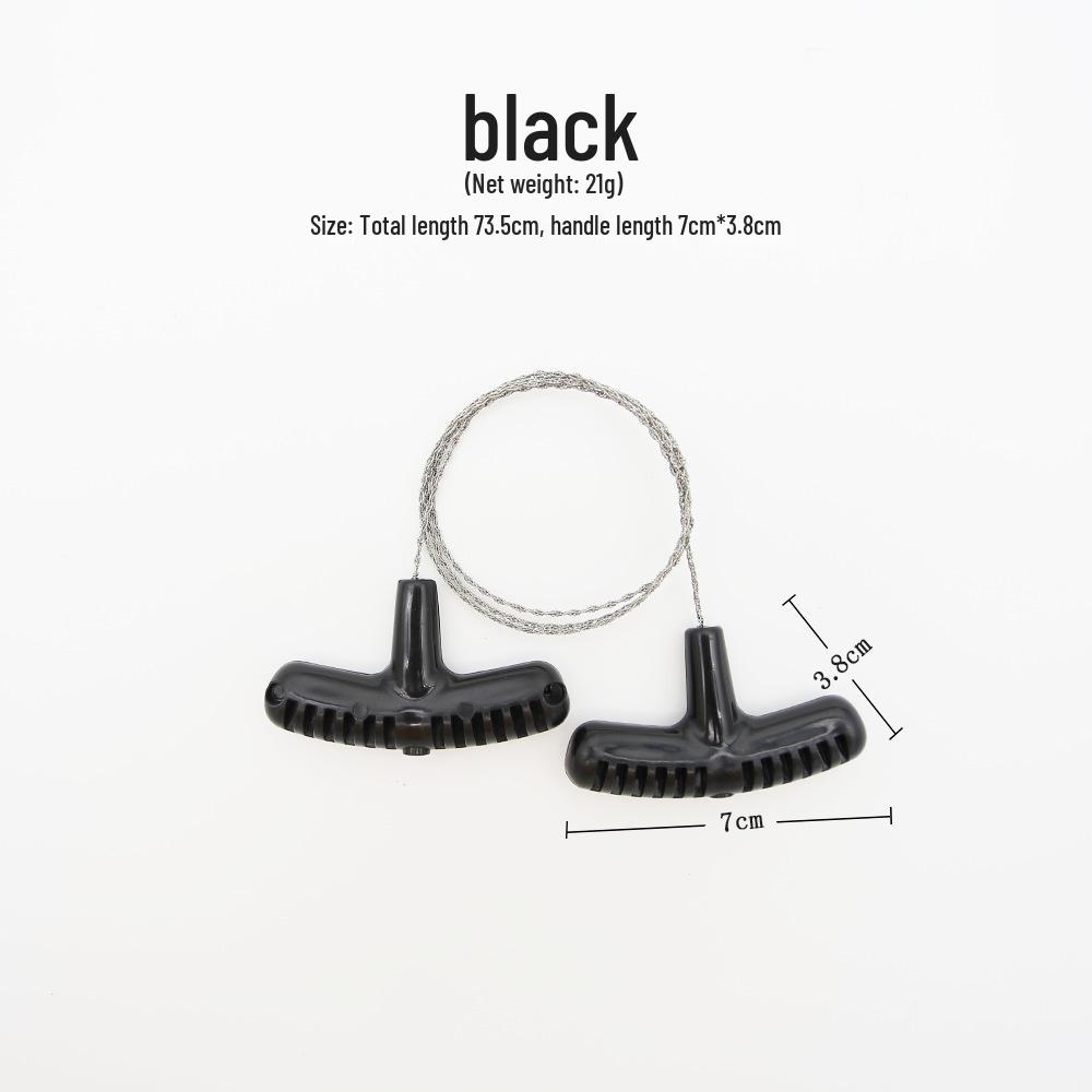 

Миниатюрная карманная проволочная пила из нержавеющей стали для выживания на природе и кемпинга чёрный