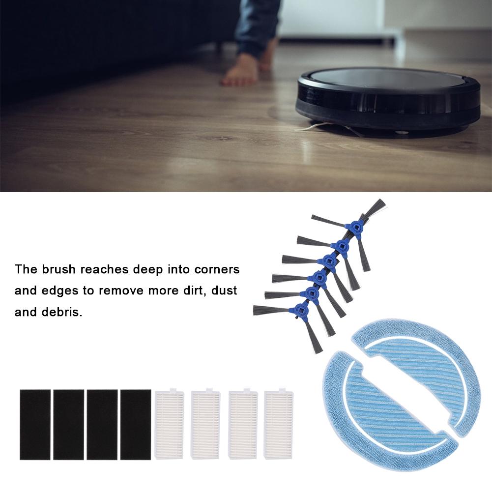 Κιτ Ανταλλακτικών Πλαϊνής Βούρτσας Πανί Σφουγγαρίσματος Φίλτρου Κατάλληλο για Αξεσουάρ Ρομπότ Σάρωσης Conga