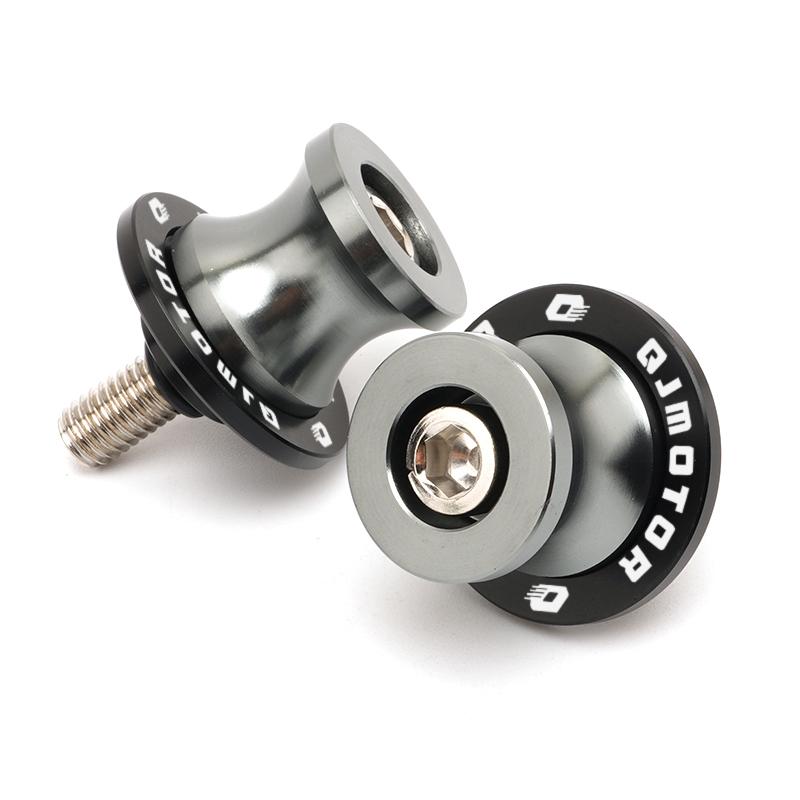 For QJMOTO QJ SRT 800 800X 800SX SVT 650 X SRT700 Accessories Motorcycle CNC 6MM Swingarm Sliders Spools Screws Stand