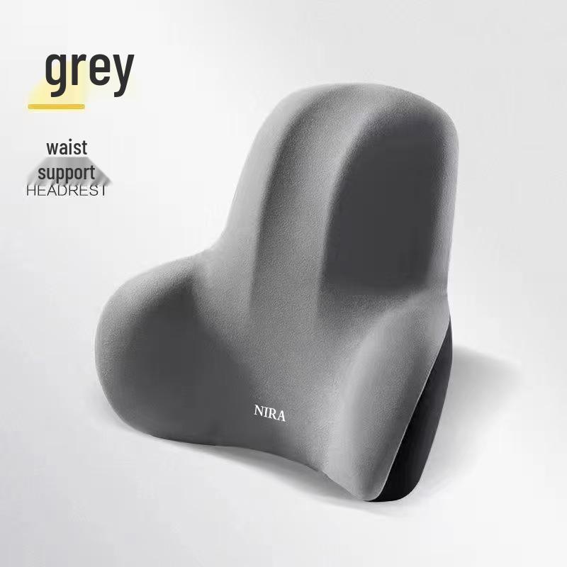 Memory Foam Lumbar & Neck Support Car Cushion Set