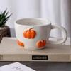 Cartoon Fruit Cup Ceramic Mugs Engraved Cherry Three-dimensional Fruit Cup Mugs Coffee Cups Breakfast Afternoon Tea