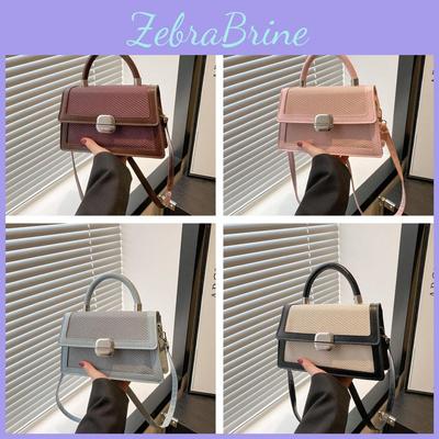 Minimalist Pu Small Handbag For Women With Zipper Pocket For Daily Use