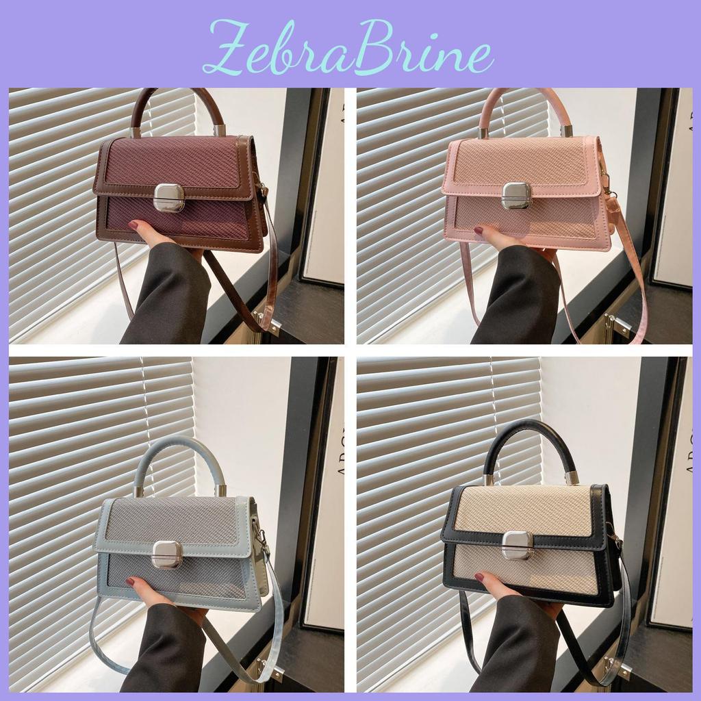 Minimalist Pu Small Handbag For Women With Zipper Pocket For Daily Use