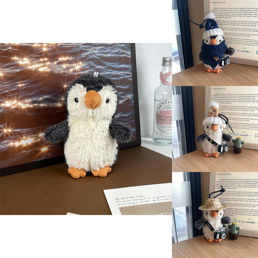 Erdnuss-Pinguin Plüschtier mit Schal und Hut Perfektes Geschenk für Kinder