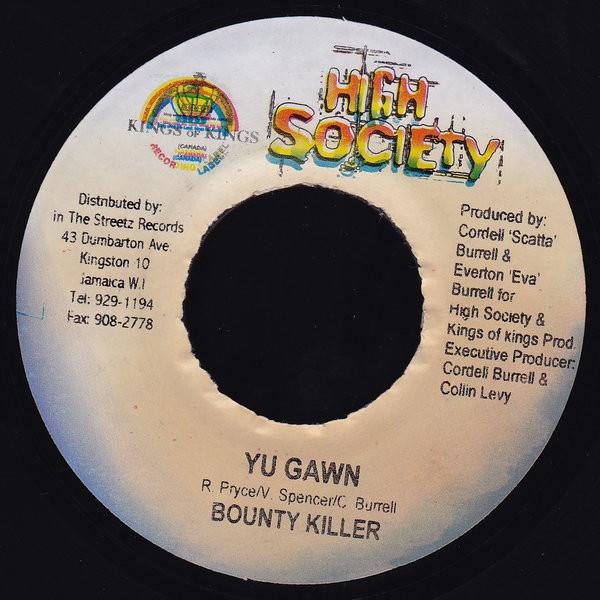7inch Record BOUNTY KILLER / JAGWA - Yu Gawn / Feel Good NONE Kings Of Kings, 2003 Jamaica Reggae, Ska & Dub Used