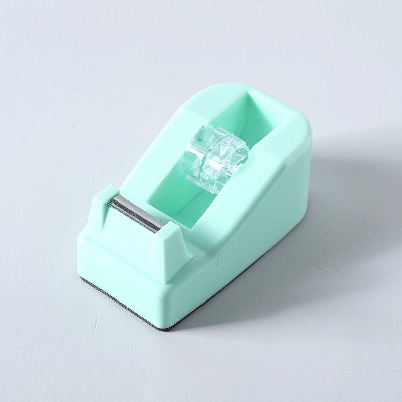 1pc Macaron-Colored Tape Dispenser – Compact Creative Office Tape Cutter (Large-Size)
