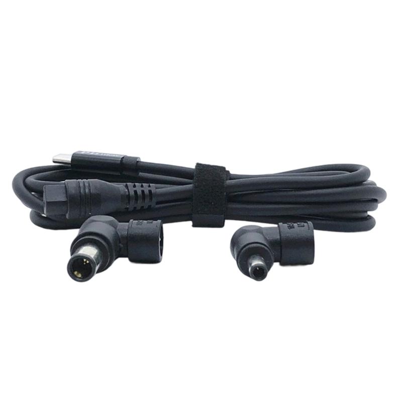 Fast Speed PD100W Charging Cord Type C To Round Tip Adapter 2M Length Lightweight Portable For Office Travel
