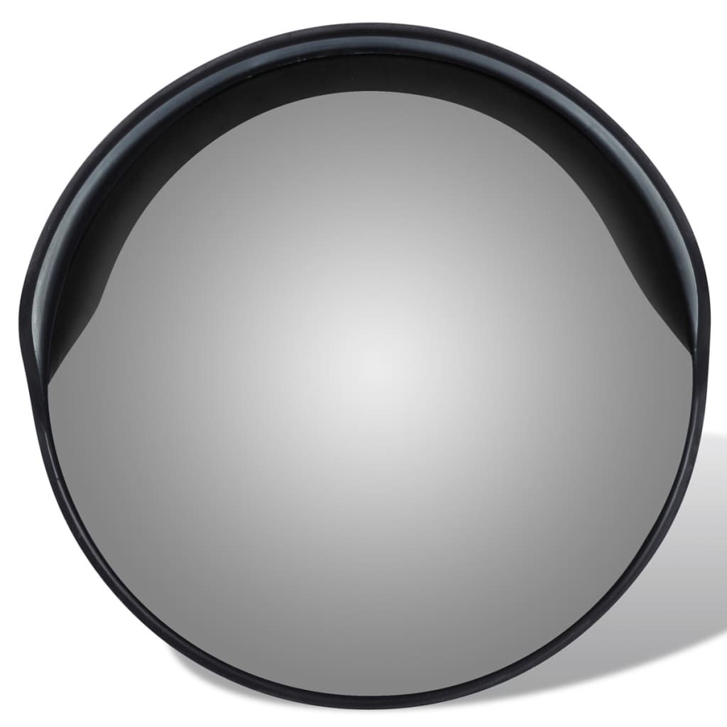 Specchio Convexo per Traffico Plastica PC Nero 30 cm Uso Esterno