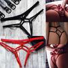 Tanga Femei Transparentă Ajustabilă Sexy Culoare Pură Ajour T-back pentru Ziua Îndrăgostiților