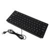 78 Keys   Thin   USB Wired Keyboard for Desktop Computer Laptop PC (Black)