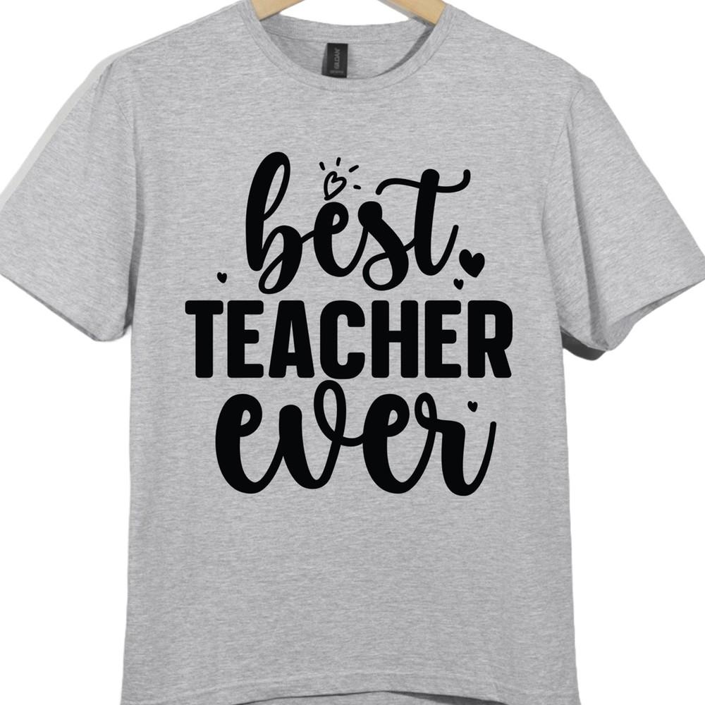 Camiseta Melhor Professor de Sempre Presente de Agradecimento Fim de Período Escola Gráfica Top