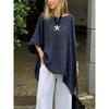 Irregular Hem Cotton Linen Casual Shirt