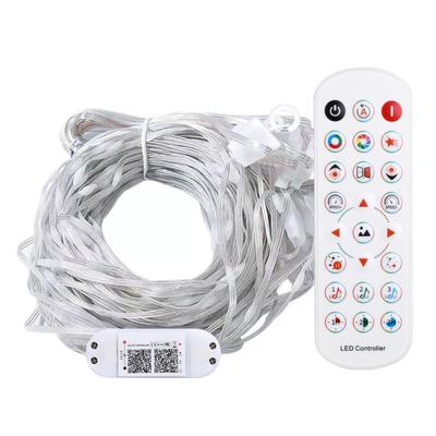 400 Led String Curtain Lights with Remote and APP Control 6.5x6.5Ft DIY Hanging Fairy Lights 5