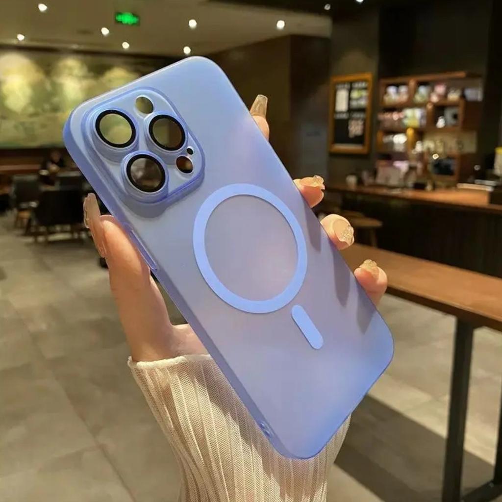 Applicable To Apple 16 Mobile Phone Case Ice Fog Magnetic Translucent IPhone 15 Matte Ultra-thin 14 Fine Hole Pc Protection Case
