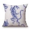 Dschungel Tiger Leopard Tiere Malerei Kissenbezug Heimdeko Kissenbezüge Dekorative Kissen für Sofa Kissenbezug