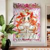 Anime Sugar Sugar Rune Colorful Tapestry Art Printing Japanese Wall Tapestry Anime Wall Hanging Home Decor