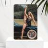 Vintage Ballet Dancers Classic Car Metal Wall Art Durable Waterproof Decor for Home Garden Bedroom Bar Bathroom Party Decor