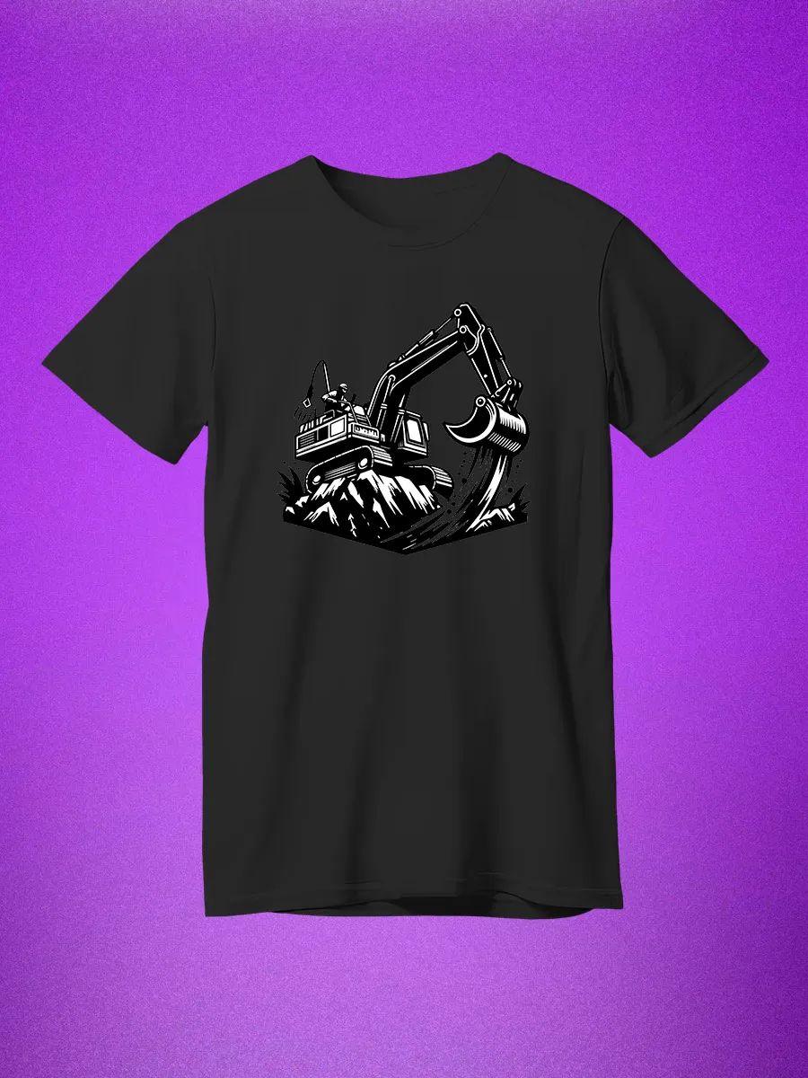 Футболка с экскаватором 3XL