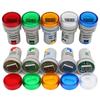 DIY Mini Digital Voltmeter 22mm Round AC 50-500V Volt Voltage Tester Meter Monitor Power LED Indicator Pilot Lamp Light Display