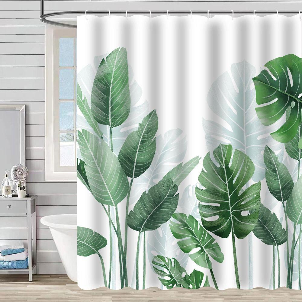 Quick-Drying Waterproof Bath Curtain Washable Partition Curtain Shower Curtains Home Decoration