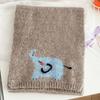 Colorful Cashmere Knitted Scarf Sweet Winter Neck Warmer Cartoon Embroidery Scarf  Autumn Winter