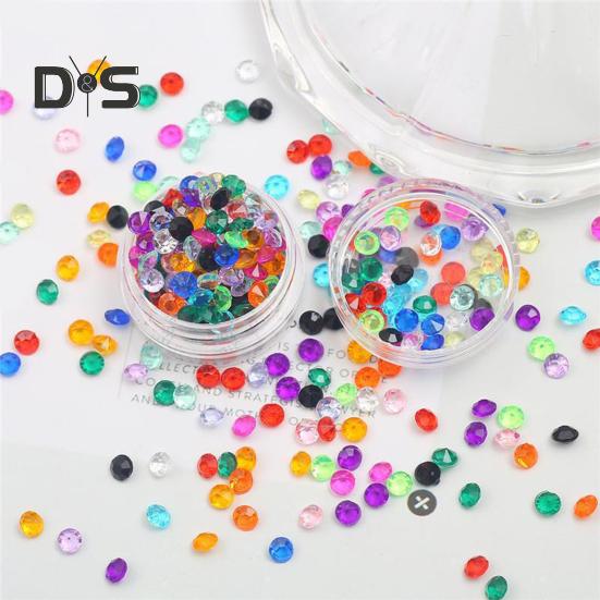 1000Pcs Acrylic Rhinestones Colorful Resin Faux Crystal Gems DIY Crafts Vase Fillers Weddings Home Table Decor