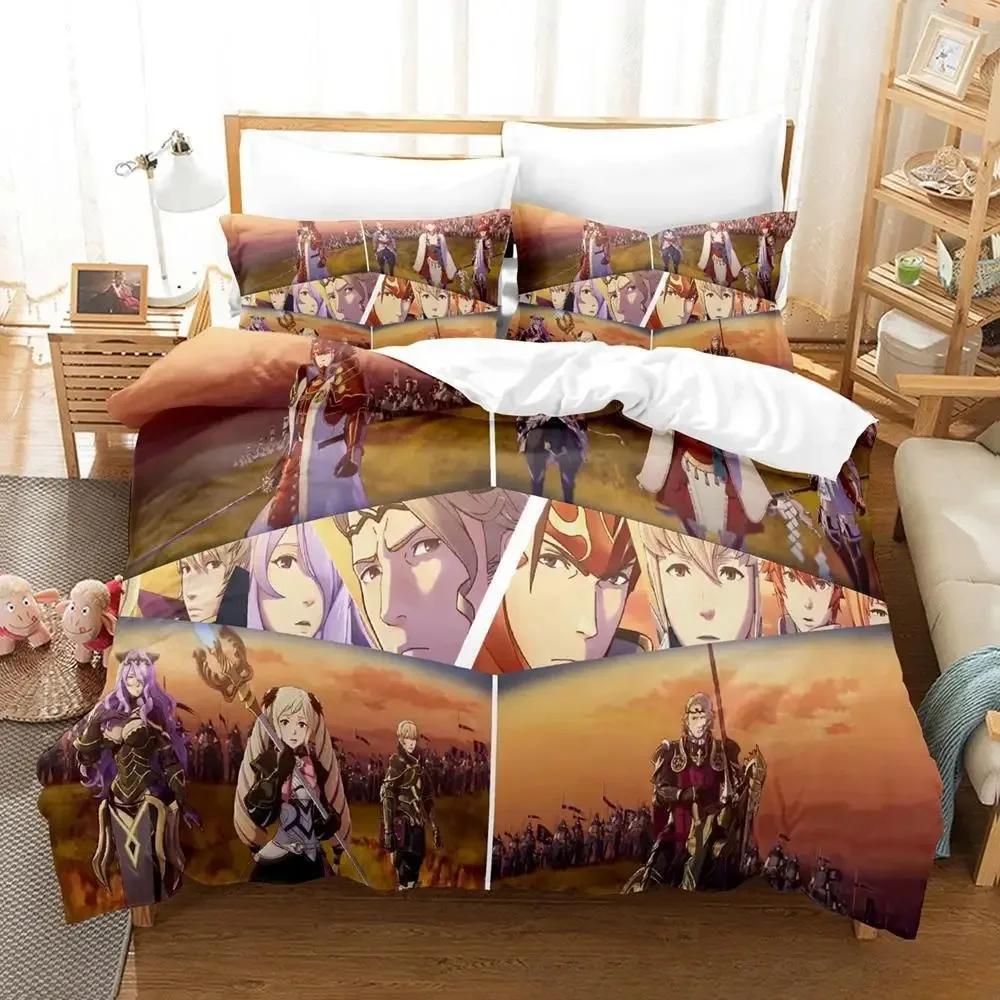 Comforter Game Fire Emblem Engage Bedding Set Comforter Bed Set King Queen Twin Size Boys Girls Adult