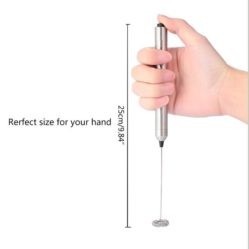 Портативный электрический ручной миксер с насадками-венчиками из нержавеющей стали — фото 7