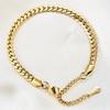European and American Fashion: Versatile 6MM Cuban Chain Stainless Steel Bracelet for Women