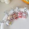 Cute Cartoon An imal Keychain Resin Charm Creative Friendship Keyring Perfect Gift For Friend And Couples
