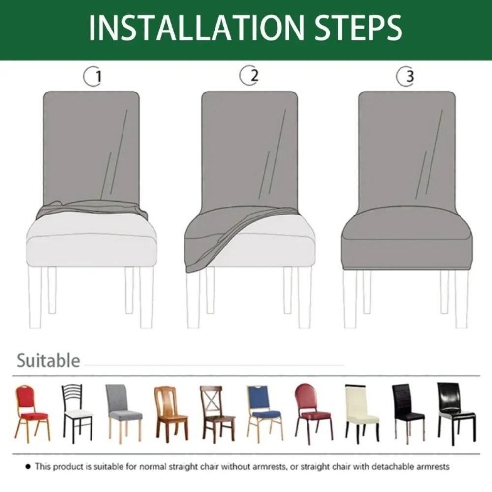 Hohe Rückenlehne Wasserdichter Stuhlbezug Elastischer Spandex Stretch Stuhlbezug Neuer Esszimmerstuhlbezug Hotel