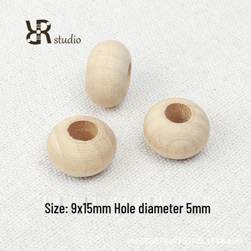Retro Braune Geometrische Holzperlen für Minimalistischen DIY Schmuck
