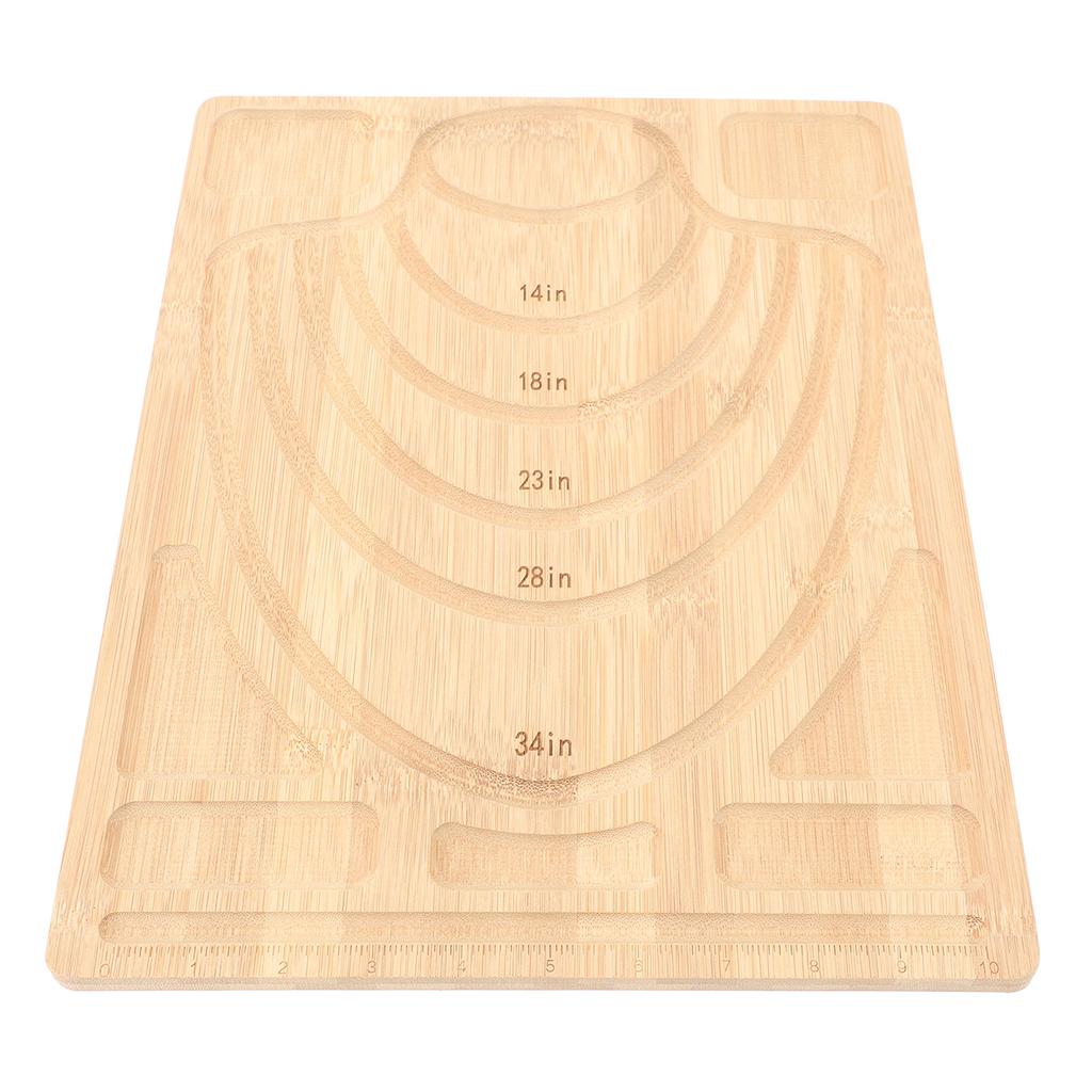 Bead Boards for Jewelry Making Multifunction DIY Bamboo Combo Beading Board for Necklace Bracelet Making Jewelry