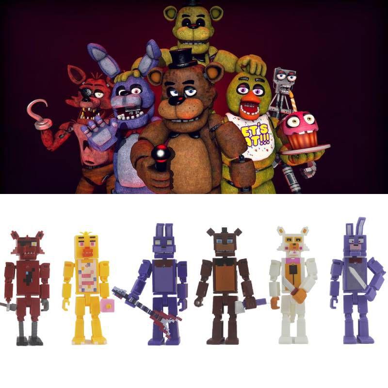 Five Nights At Freddy's Leuchtende Actionfiguren Set 6/8 Stück