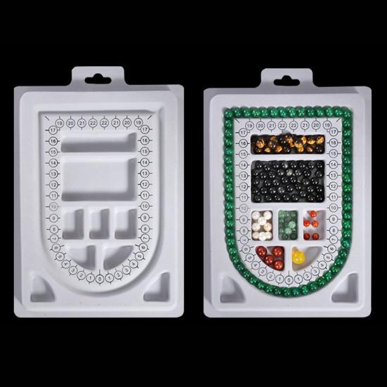 Bead Design Board DIY Jewelry Making Tray Flocked Bead Organizer