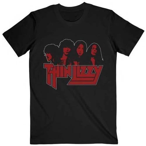 Thin Lizzy Unisex T-Shirt Band Photo Logo