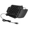 OneHanded Keyboard 35 Key USB Wired Portable Mechanical Gaming Keypad with LED Backlight