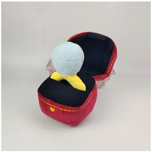 Creative Ring Box Plush Toy Love Diamond Ring Case Stuffed Pet Chew Toy Puppies Kids Cute Soft Dog Bitter Interested Toys