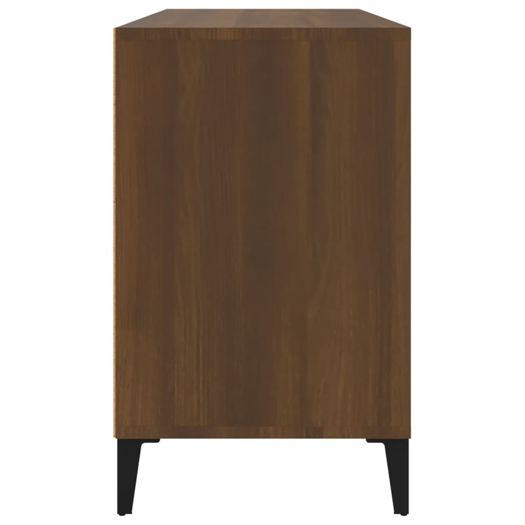 Shoe Rack Brown Oak Effect 102 x 36 x 60 cm Engineered Wood