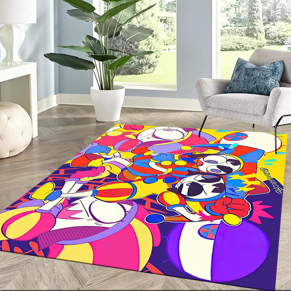 I tappeti quadrati a tema The Amazing Digital Circus sono un'ottima scelta per soggiorni, camere da letto, decorazioni per la casa e come regali.