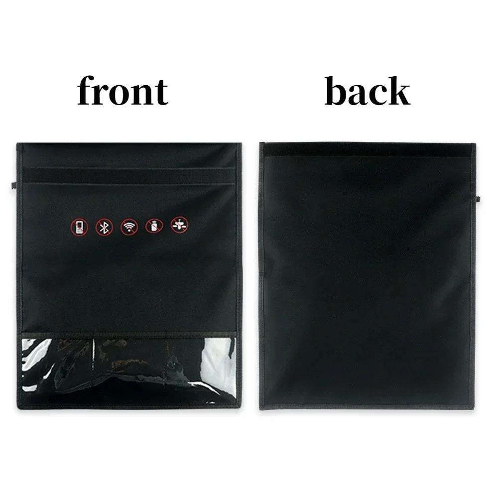 Signal Blocking Bag Mobile Phone Anti-radiation Signal Shielding Bag Faraday Cage Pouch Car Key Radiation Protection Storage Bag