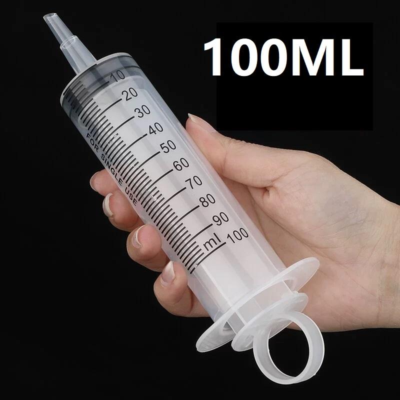 Plastic Reusable Syringe For Measuring Nutrient Hydroponics Industrial Glue Dispensing Pet Feeding