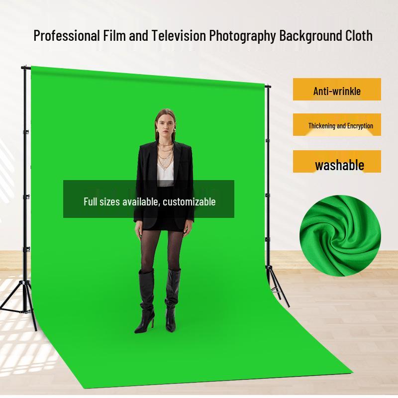 Green Screen Backdrop for Live Broadcast and Photography Studio Green 1x1.5m