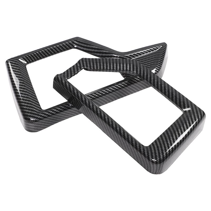ABS Carbon Fiber FOR BMW X5 G05 2025-2026 Car Dashboard Side Air Outlet Decorative Frame Sticker Car Interior Accessories